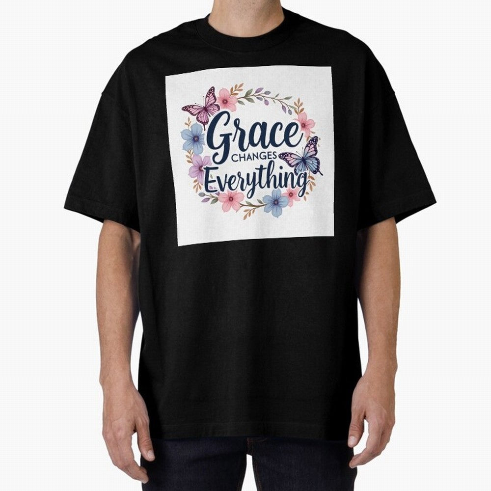 Grace Changes Everything T Shirt Oversized T-Shirt Bring Global Tournament Vibes to Match Day Hype around FIFA World Cup 2026 USA Canada Mexico, CR7 and Messi, England and Germany, Game Day Rituals, Football Legends, Country Pride and the Road to