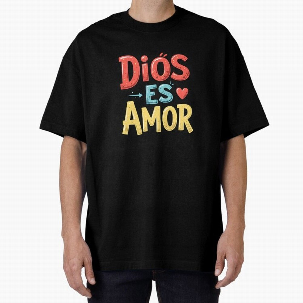 Dios Es Amor T Shirt Oversized T-Shirt Bring Stadium Energy to Global Football Passion for FIFA World Cup 2026 USA Canada Mexico, Made for Messi, Neymar and Mbappe, Netherlands, Goal Celebration Energy, Supporter Heritage, Football Icons and