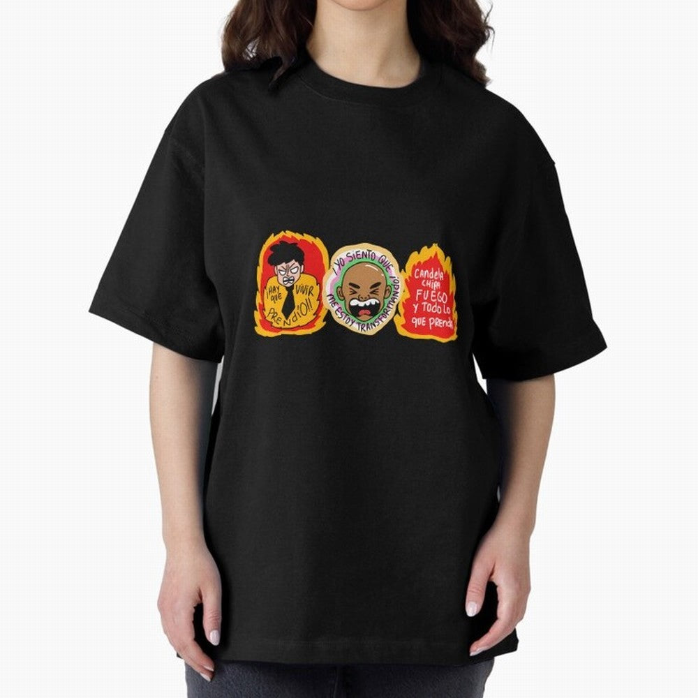 Hay Que Vivir Prendo Yo Siento Que Me Estoy Transformando Candela Chipa Fuego Y Todo Lo Que Prenda Oversized T-Shirt Remember Match Day Hype around FIFA World Cup 2026, Neymar, Haaland and Cristiano Ronaldo, England and Germany, Worldwide Fan