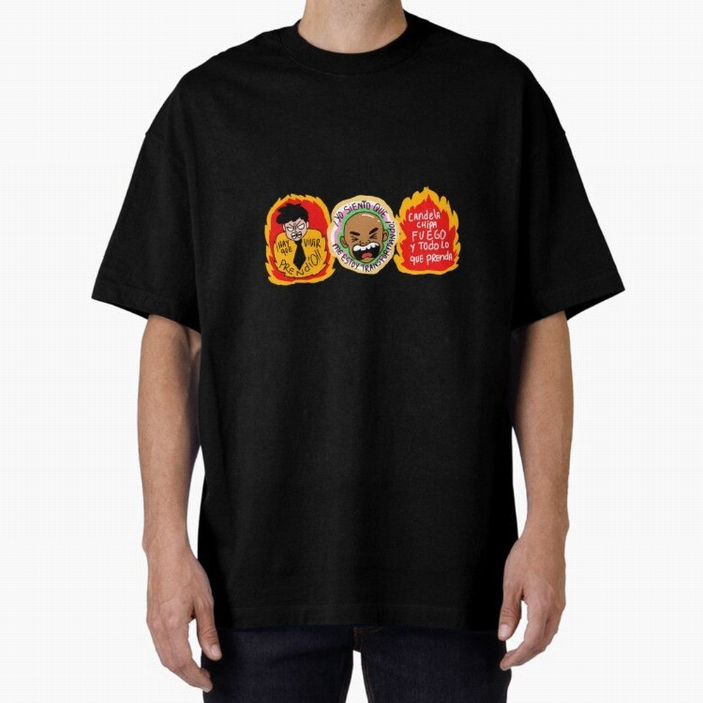 Hay Que Vivir Prendo Yo Siento Que Me Estoy Transformando Candela Chipa Fuego Y Todo Lo Que Prenda Oversized T-Shirt Remember Match Day Hype around FIFA World Cup 2026, Neymar, Haaland and Cristiano Ronaldo, England and Germany, Worldwide Fan