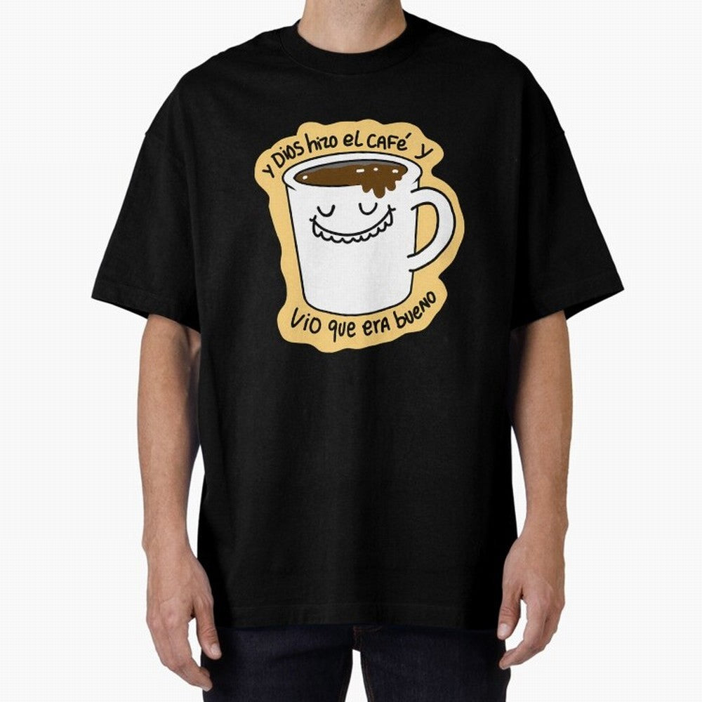 Y Dios Hizo El Caf Y Vio Que Era Bueno Oversized T-Shirt Discover the FIFA World Cup 2026 USA Canada Mexico Journey through Messi, Neymar and Mbappe Highlights, Argentina and Brazil Pride, Vintage Soccer Flavor, Modern Football Stars, National