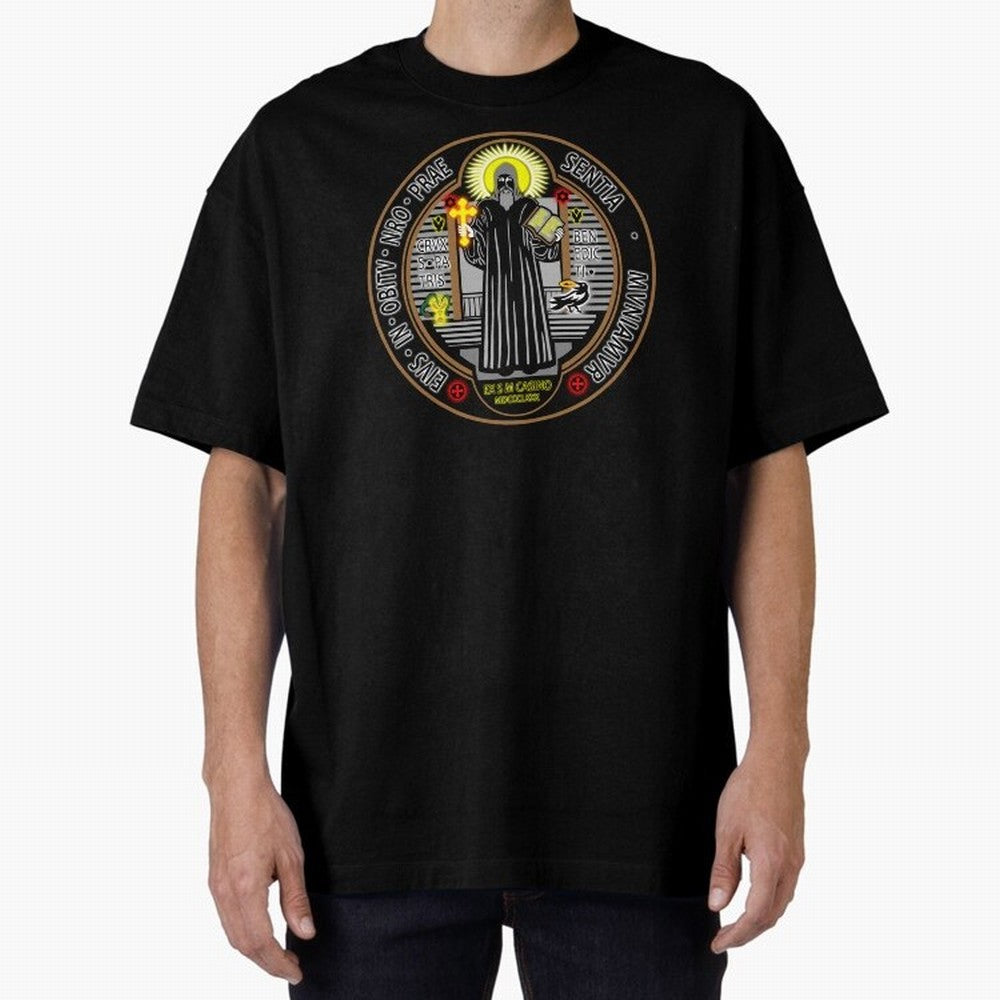 Medalla de San Benito Color Frontal Oversized T-Shirt Bring International Match Energy to Global Football Passion for FIFA World Cup 2026 Group Stage, Driven by Messi, CR7 and Mbappe, Brazil, Global Supporter Spirit, Legendary Goals, National