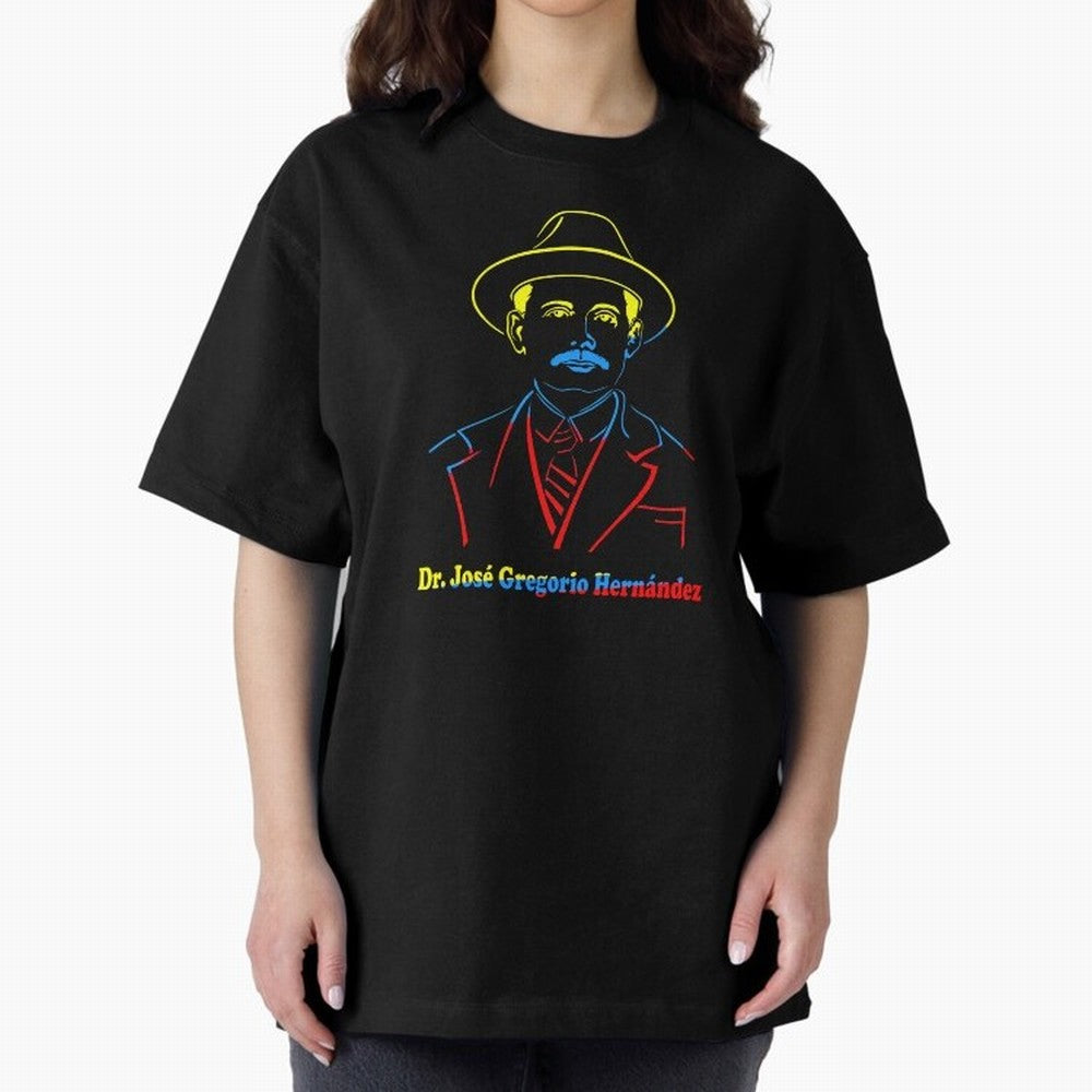 Dr. Jos¨¦ Gregorio Hern¨¢ndez Colores Bandera Oversized T-Shirt Stand with Global Football Passion for FIFA World Cup 2026 Group Stage, Made for Neymar, Germany, Fan Favorite Moments, National Team Passion, Big Match Drama and Soccer History; Made