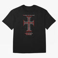 Cruz Ang¨¦lica de Santo Tom¨¢s de Aquino Red n White Oversized T-Shirt Stand with the FIFA World Cup 2026 Journey through Messi and Cristiano Ronaldo Highlights, Germany Pride, Championship Spirit, Famous Goals, Roaring Crowds and International