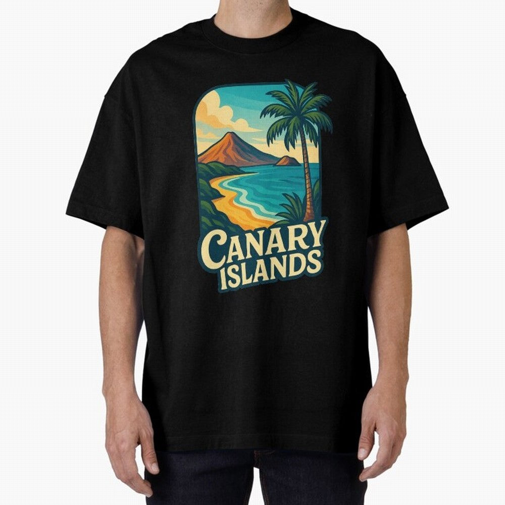 Tropical Shoreline of the Canary Islands Spain Oversized T-Shirt Bring a Champion Mindset to FIFA World Cup 2026 USA Canada Mexico Built around Cristiano Ronaldo, Germany Energy, Football Festival Excitement, Trophy Ambitions, Country Rivalries and