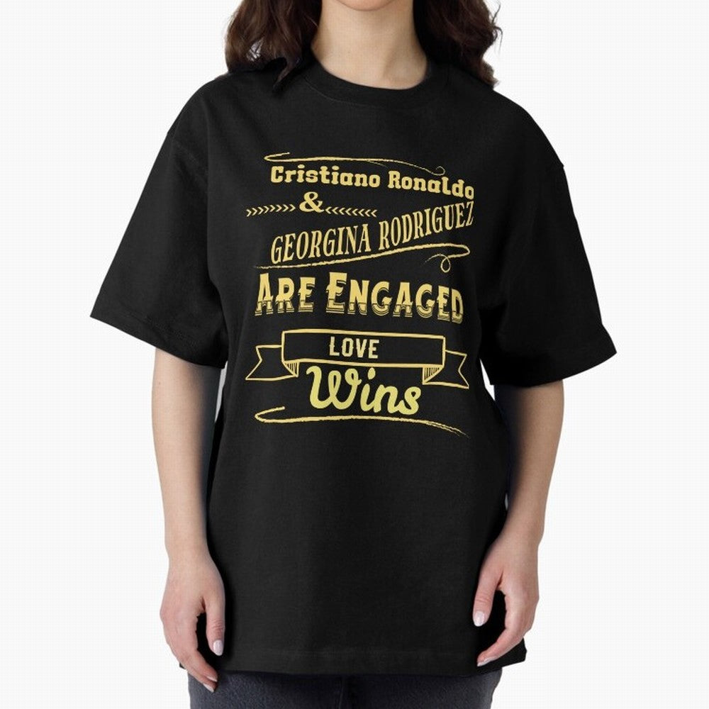Cristiano & Georgina Engagement ¨C True Love Story Oversized T-Shirt Bring Supporter Culture to FIFA World Cup 2026 Spirit, Celebrating England, France and Netherlands, Messi, Tournament Hype, Historic Matchups, Family Viewing Parties and Global