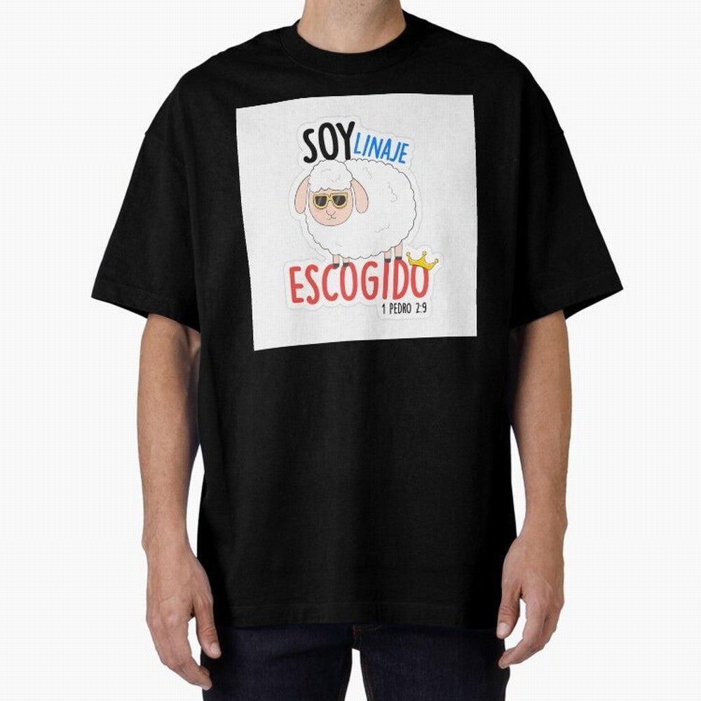 Soy Linaje Escogido - Sticker Cristiano Oversized T-Shirt Support the Legends of FIFA World Cup 2026 Spirit, Highlighting England, France and Netherlands, CR7, Football Festival Excitement, Trophy Ambitions, Country Rivalries and Star Player Buzz;