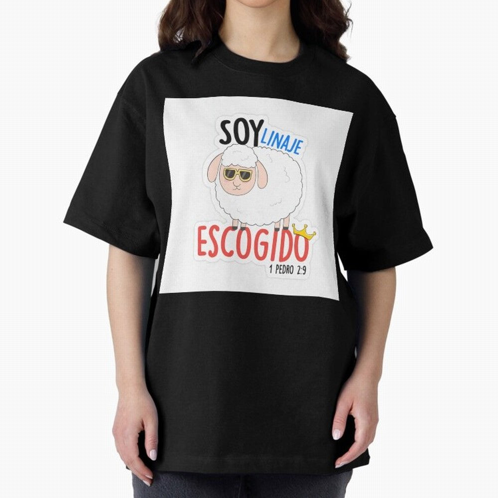 Soy Linaje Escogido - Sticker Cristiano Oversized T-Shirt Support the Legends of FIFA World Cup 2026 Spirit, Highlighting England, France and Netherlands, CR7, Football Festival Excitement, Trophy Ambitions, Country Rivalries and Star Player Buzz;