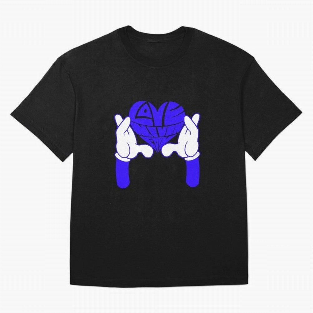 Love Never Fails ¨C Heart Calligram Oversized T-Shirt Show Your Tournament Heart for FIFA World Cup 2026 for Fans of Messi and Argentina, France and Brazil, Bringing Tournament Hype, Historic Matchups, Family Viewing Parties and Global Sports