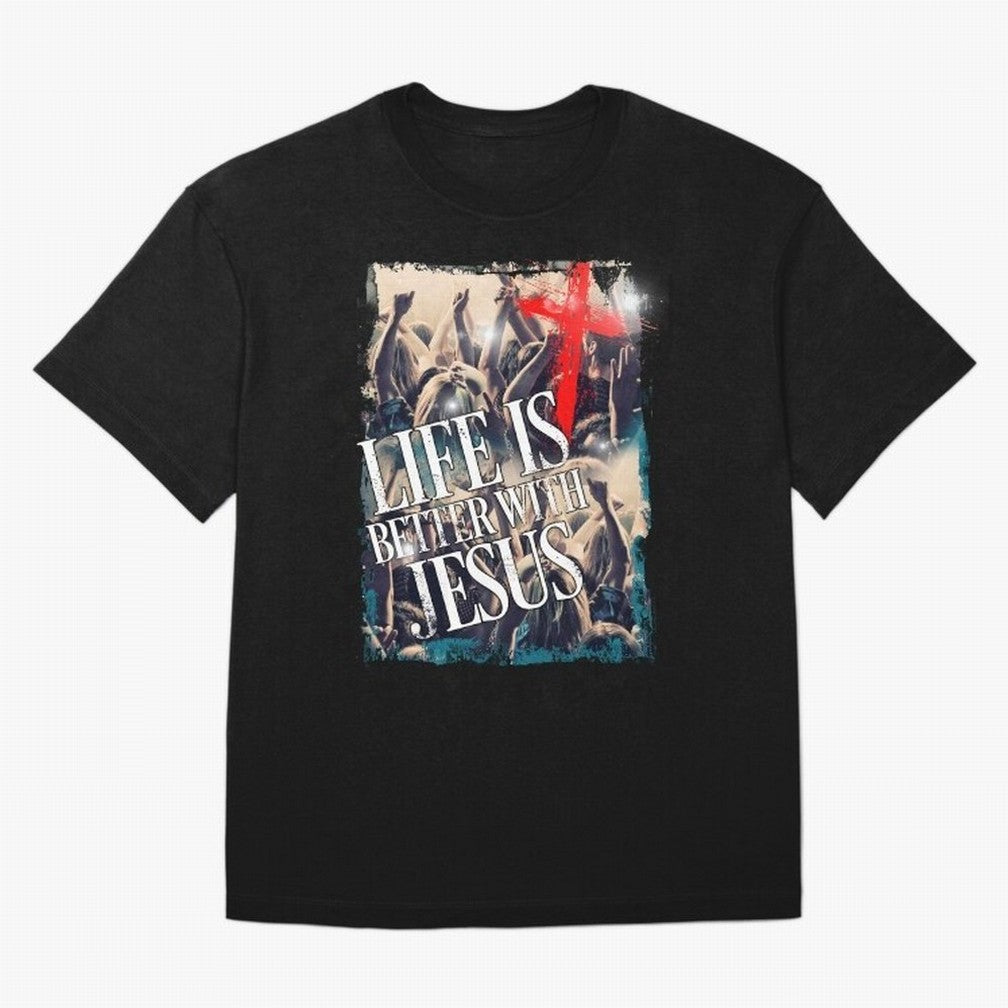 LIfe is Better with Jesus Oversized T-Shirt Experience the FIFA World Cup 2026 Journey through Cristiano Ronaldo, Haaland and CR7 Highlights, Germany Pride, Global Supporter Spirit, Legendary Goals, National Colors and Tournament Celebration; Made