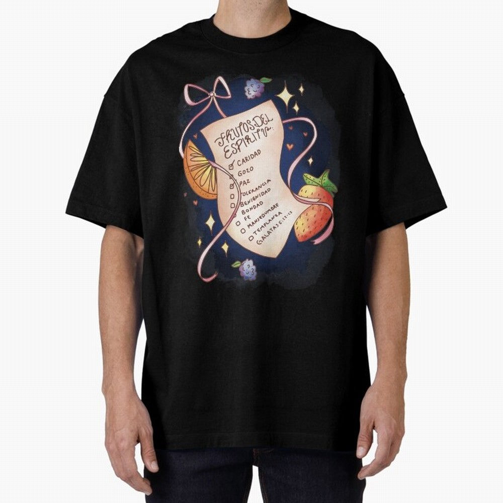 Chrisitian Frutos del Espiritu, Cristiano, Iglesia, Religioso Oversized T-Shirt Support Iconic Players in Global Football Passion for FIFA World Cup 2026 Group Stage, Driven by Neymar, England, Champion Mindset, Group Stage Buzz, Knockout Tension