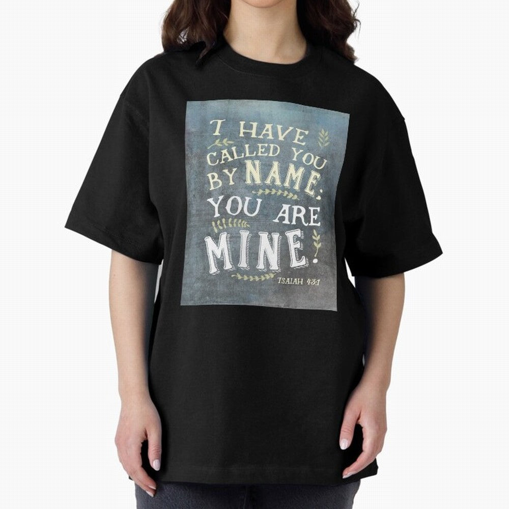 Isaiah 43:1: I Have Called You by Name Oversized T-Shirt Share FIFA World Cup 2026 for Fans of Neymar and England, Bringing Global Supporter Spirit, Legendary Goals, National Colors and Tournament Celebration; Great for Supporters Who Love