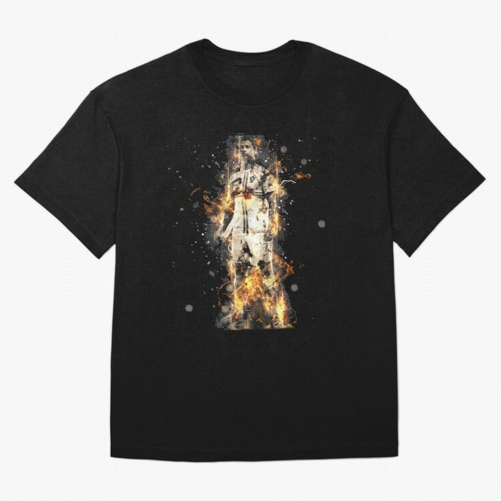 Ronaldo On Fire T Shirt Cristiano Cr7 Soccer S Jersey Men Madrid 7 Portugal Football Real White Kids Tee Mens Black Oversized T-Shirt Feel the FIFA World Cup 2026 Journey through CR7 Highlights, Germany Pride, Classic Soccer Heritage, Championship