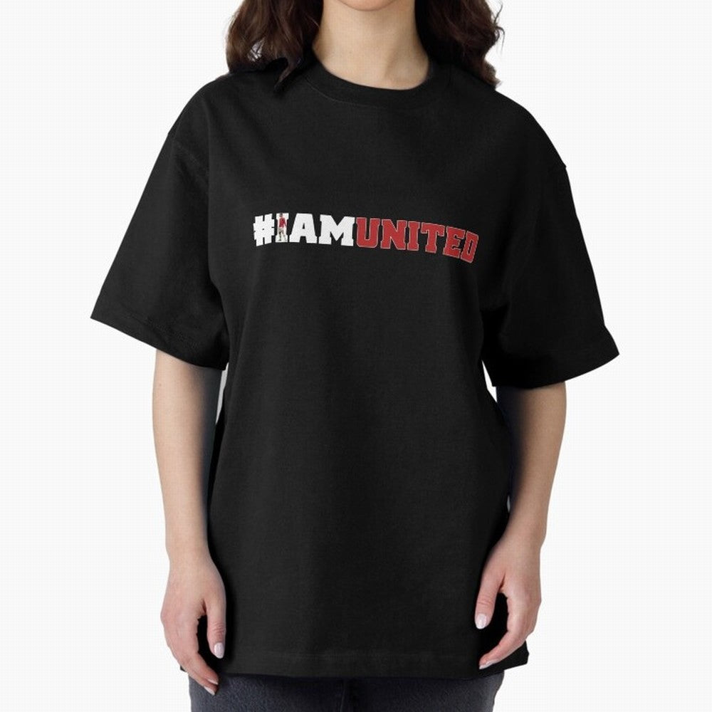 I am United Oversized T-Shirt Bring Stadium Energy to the FIFA World Cup 2026 Group Stage Journey through Messi and Cristiano Ronaldo Highlights, Portugal Pride, Global Supporter Spirit, Legendary Goals, National Colors and Tournament Celebration;