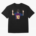 Lionel Messi Iconic Goal Celebration #o44 Oversized T-Shirt Join FIFA World Cup 2026 USA Canada Mexico Highlighting Mbappe, France Energy, Soccer Culture, Superstar Moments, National Team Dreams and Competitive Fire; Built for Supporters Chasing