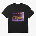 Mclaren in Gradient Metallic Color Oversized T-Shirt Experience FIFA World Cup 2026 USA Canada Mexico for Fans of CR7 and Messi and England and Germany, Bringing Goal Celebration Energy, Supporter Heritage, Football Icons and Worldwide Tournament