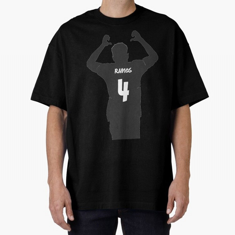Sergio Ramos artwork Oversized T-Shirt Bring Retro Soccer Energy to FIFA World Cup 2026 USA Canada Mexico Spirit, Inspired by Portugal, Spain and Germany, Mbappe and Neymar, Soccer Culture, Superstar Moments, National Team Dreams and Competitive