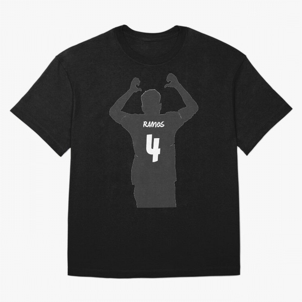 Sergio Ramos artwork Oversized T-Shirt Bring Retro Soccer Energy to FIFA World Cup 2026 USA Canada Mexico Spirit, Inspired by Portugal, Spain and Germany, Mbappe and Neymar, Soccer Culture, Superstar Moments, National Team Dreams and Competitive