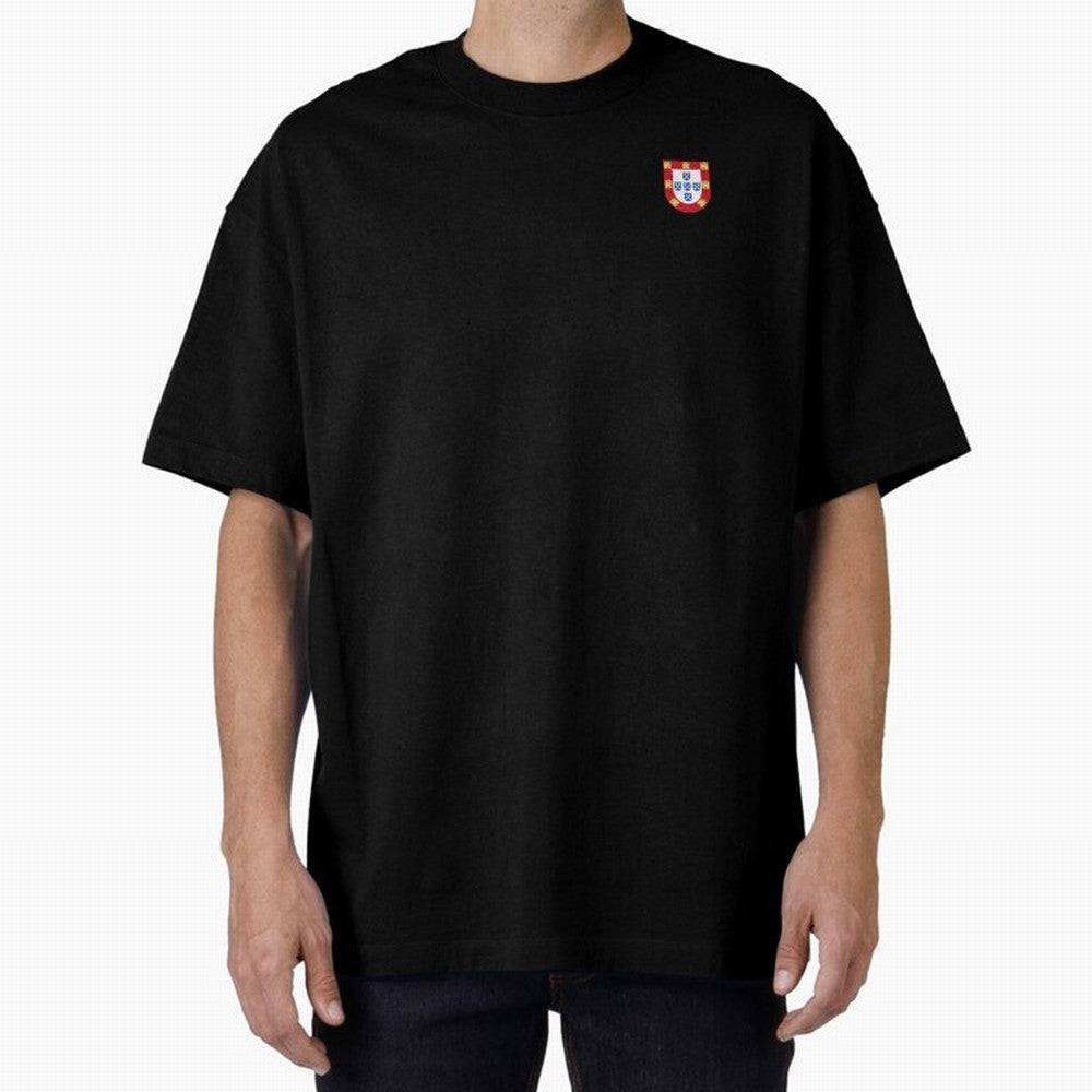 Portuguese Shield Oversized T-Shirt Refresh FIFA World Cup 2026 for Fans of Haaland and Mbappe and Argentina and Brazil, Bringing Vintage Soccer Flavor, Modern Football Stars, National Flags and Final Night Emotion; Built for Supporters Chasing