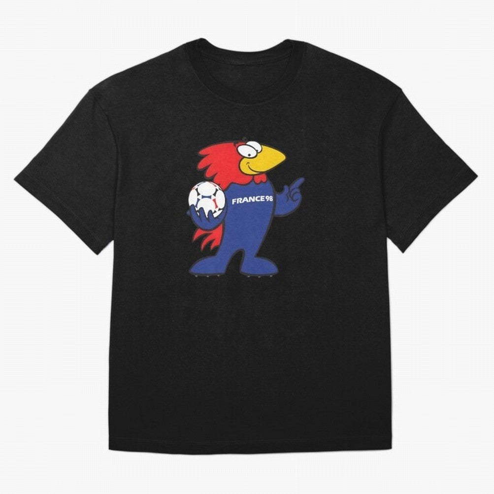 Footix - World Cup 98' Mascote Logo Oversized T-Shirt Bring Home FIFA World Cup 2026 for Fans of Mbappe and Neymar and Brazil, Portugal and Argentina, Bringing Soccer Culture, Superstar Moments, National Team Dreams and Competitive Fire; Ideal for