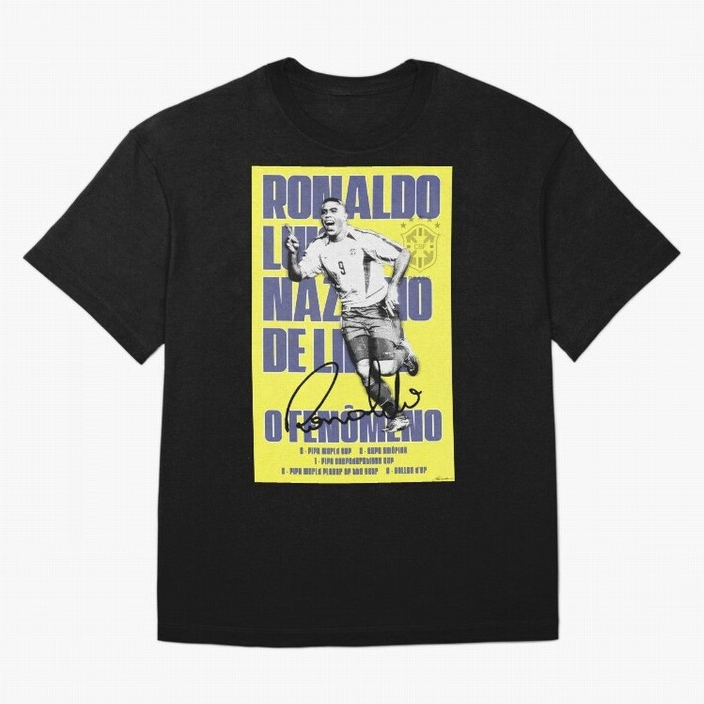 R9 Ronaldo Nazario Poster Oversized T-Shirt Fuel Your Fan Pride for FIFA World Cup 2026 Spirit, Capturing France, Cristiano Ronaldo, Retro Football Energy, Iconic Rivalries, Trophy Chase Drama and Stadium Atmosphere; Great for Watch Parties, Sports