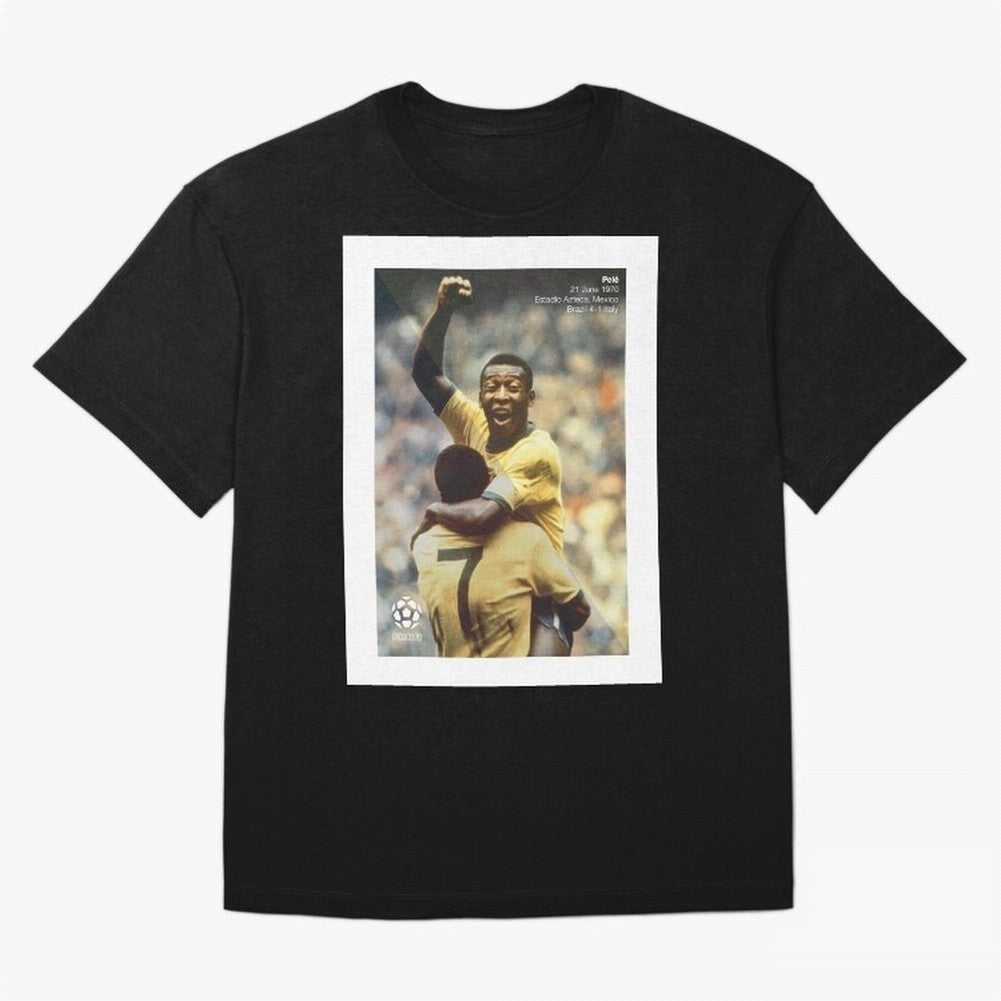 Pele Oversized T-Shirt Show Up for the Glory of Global Football Passion for FIFA World Cup 2026 Group Stage, Connected to Cristiano Ronaldo, Spain and Netherlands, Sports Nostalgia, International Competition, Famous Players and Unforgettable