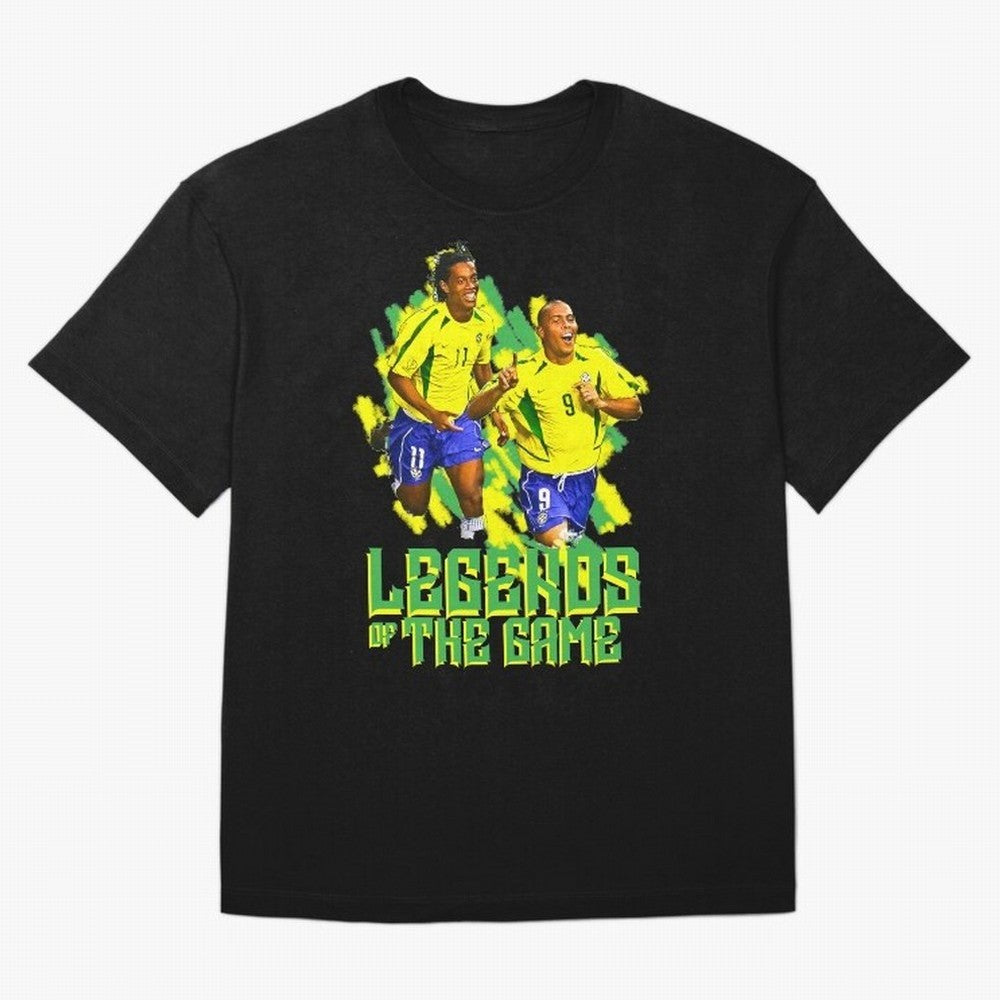 Ronaldinho and ronaldo brazil football print art Oversized T-Shirt Discover Global Football Passion for FIFA World Cup 2026 Group Stage, Celebrating Messi, Neymar and Mbappe, Portugal, Football Passion, Legendary Performances, Festival Vibes and