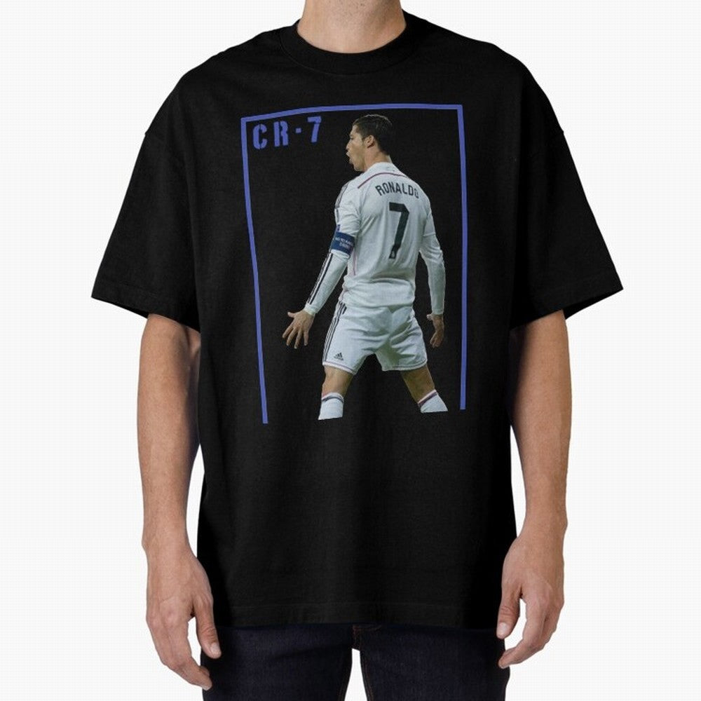 Ronaldo Christiano ronaldo Oversized T-Shirt Elevate FIFA World Cup 2026 with Messi and Cristiano Ronaldo, Spain Energy, Sports Nostalgia, International Competition, Famous Players and Unforgettable Victories; Built for Supporters Chasing Trophy