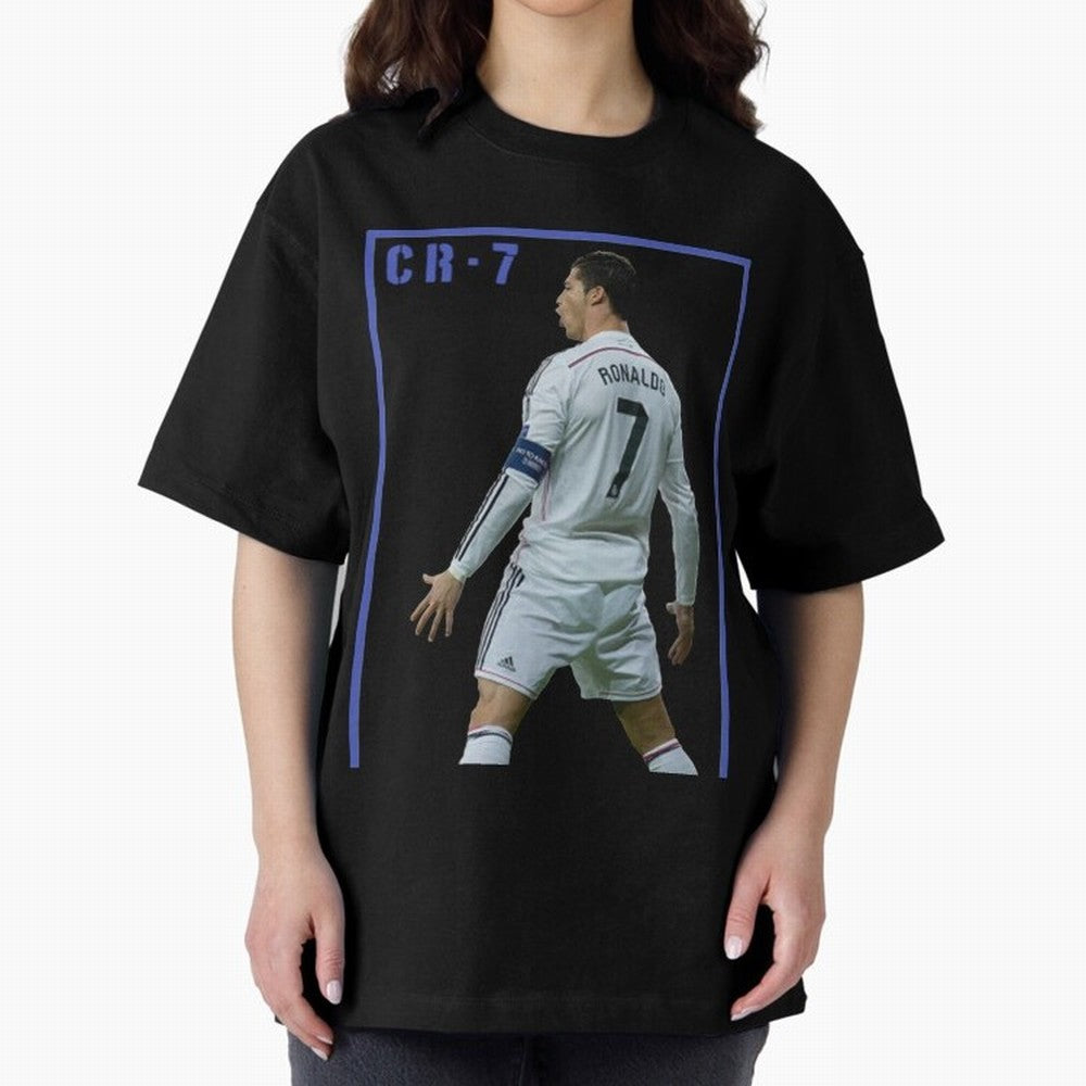 Ronaldo Christiano ronaldo Oversized T-Shirt Elevate FIFA World Cup 2026 with Messi and Cristiano Ronaldo, Spain Energy, Sports Nostalgia, International Competition, Famous Players and Unforgettable Victories; Built for Supporters Chasing Trophy