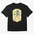 Ronaldo Ultimate Card Oversized T-Shirt Show Fan Pride Across FIFA World Cup 2026 Group Stage Filled with CR7, France and Portugal Energy, Football Festival Excitement, Trophy Ambitions, Country Rivalries and Star Player Buzz; Ideal for Football