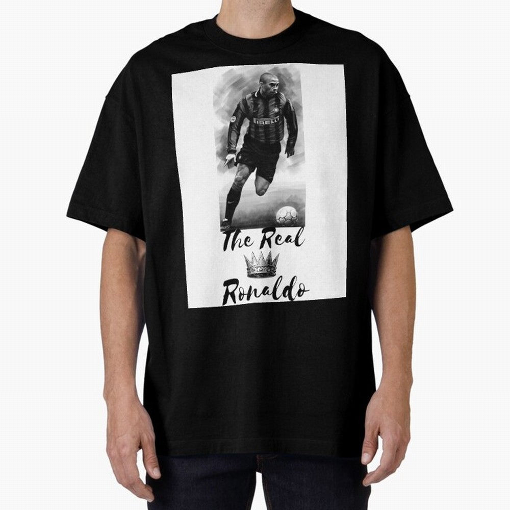 The Real Ronaldo Oversized T-Shirt Celebrate Global Passion for FIFA World Cup 2026 USA Canada Mexico Centered on Messi and Cristiano Ronaldo, Brazil Energy, Classic Soccer Heritage, Championship Pressure, Fan Loyalty and International Pride; Ideal