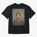 Art Ronaldinho Painting Oversized T-Shirt Feel Match Day Hype around FIFA World Cup 2026 USA Canada Mexico, Haaland and Mbappe, Spain, Match Day Excitement, Supporter Culture, Golden Goals and Global Football Passion; Perfect for People Who Love