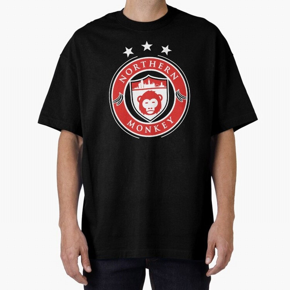 Northern Monkey United Oversized T-Shirt Follow the Road to Match Day Hype around FIFA World Cup 2026, CR7, France and Portugal, Fan Favorite Moments, National Team Passion, Big Match Drama and Soccer History; Built for Supporters Chasing Trophy