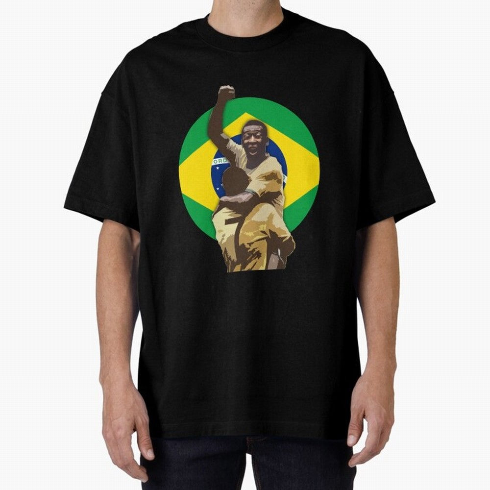 Pele Greates Footbal Player in History - Joga Bonito Oversized T-Shirt Refresh the FIFA World Cup 2026 Group Stage Journey through Messi, CR7 and Mbappe Highlights, Argentina Pride, Football Festival Excitement, Trophy Ambitions, Country Rivalries