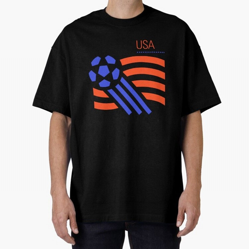 USA 1994 World Cup Soccer Retro 90s Oversized T-Shirt Create FIFA World Cup 2026 Group Stage for Fans of Messi, Neymar and Mbappe and Argentina and Brazil, Bringing Football History, Final Match Energy, Crowd Noise and Once in a Lifetime Moments;