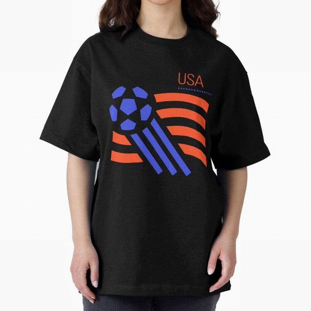 USA 1994 World Cup Soccer Retro 90s Oversized T-Shirt Create FIFA World Cup 2026 Group Stage for Fans of Messi, Neymar and Mbappe and Argentina and Brazil, Bringing Football History, Final Match Energy, Crowd Noise and Once in a Lifetime Moments;