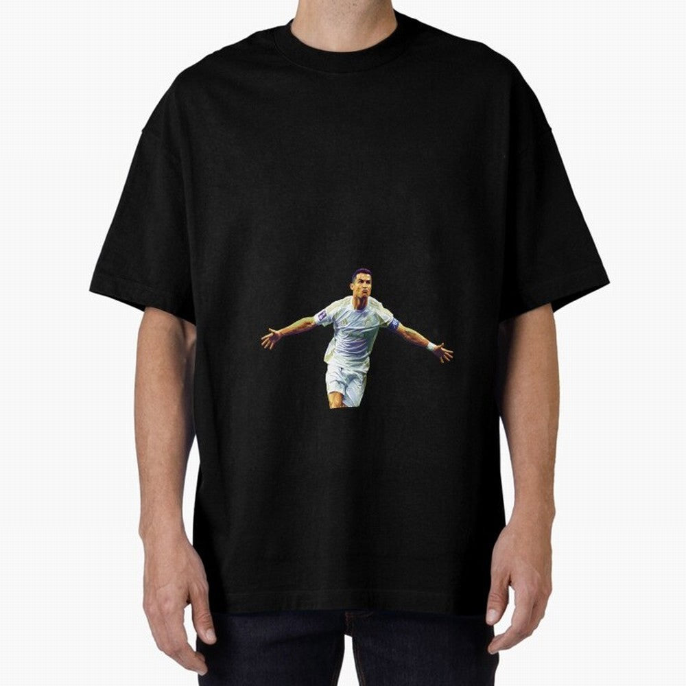 Ronaldo pop art Oversized T-Shirt Share FIFA World Cup 2026 USA Canada Mexico with Haaland and Mbappe, Argentina Energy, Game Day Rituals, Football Legends, Country Pride and the Road to the Final; Perfect for Fans, Collectors, Family Gatherings,