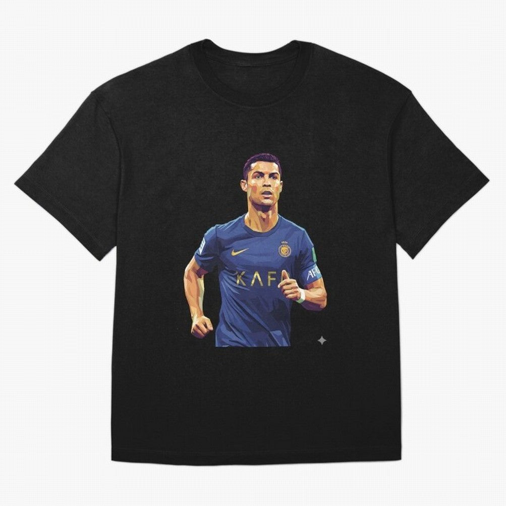 Ronaldo pop art Oversized T-Shirt Back Your Heroes with FIFA World Cup 2026 Built around Cristiano Ronaldo, Haaland and CR7, Spain and Netherlands Energy, Match Day Excitement, Supporter Culture, Golden Goals and Global Football Passion; Ideal for