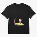 Ronaldo pop art Oversized T-Shirt Celebrate National Team Dreams in the FIFA World Cup 2026 Group Stage Journey through CR7 and Messi Highlights, England and Germany Pride, Champion Mindset, Group Stage Buzz, Knockout Tension and Passionate Fan