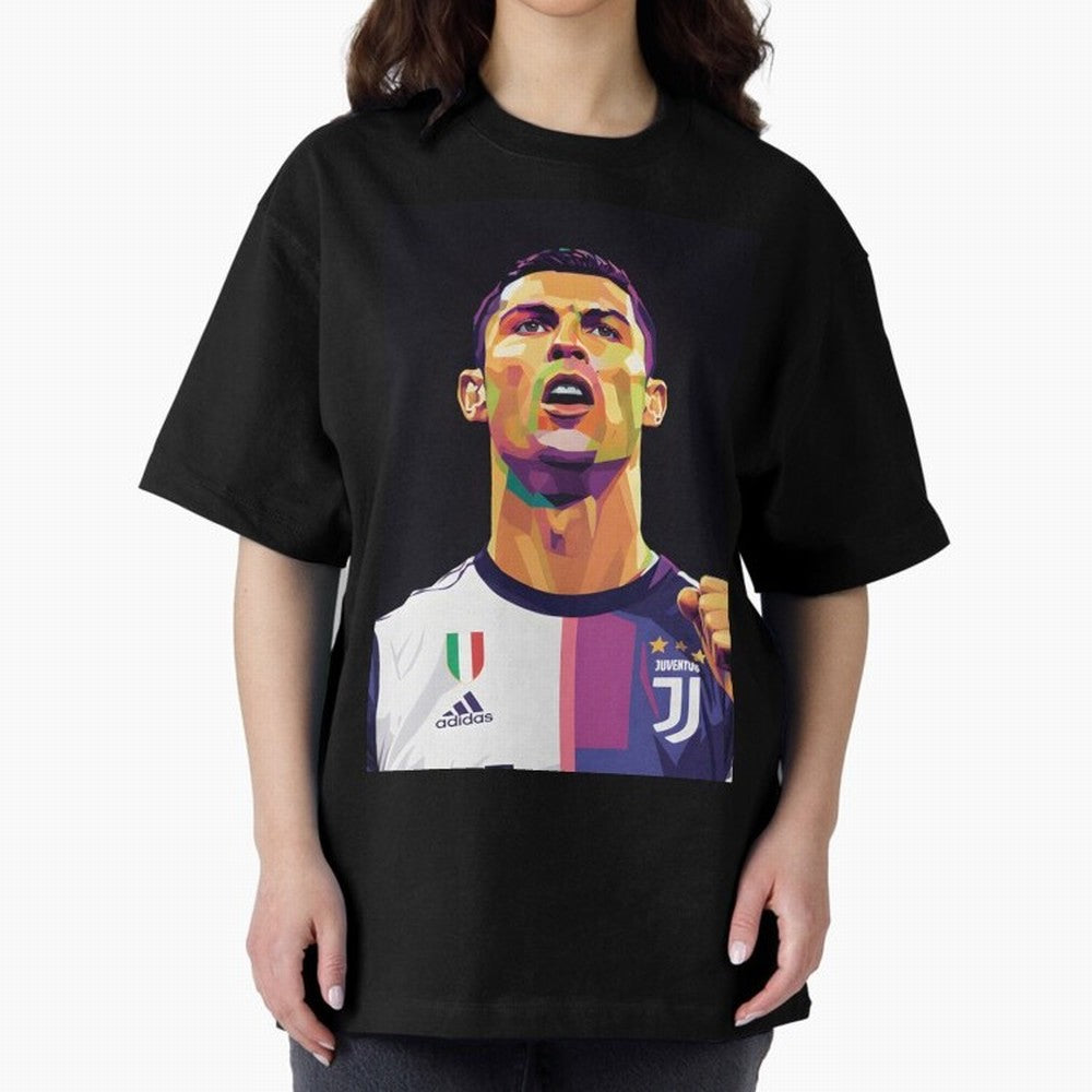 Ronaldo pop art Oversized T-Shirt Celebrate Every Goal in FIFA World Cup 2026 USA Canada Mexico Spirit, Driven by Netherlands, Cristiano Ronaldo, Haaland and CR7, Global Supporter Spirit, Legendary Goals, National Colors and Tournament Celebration;