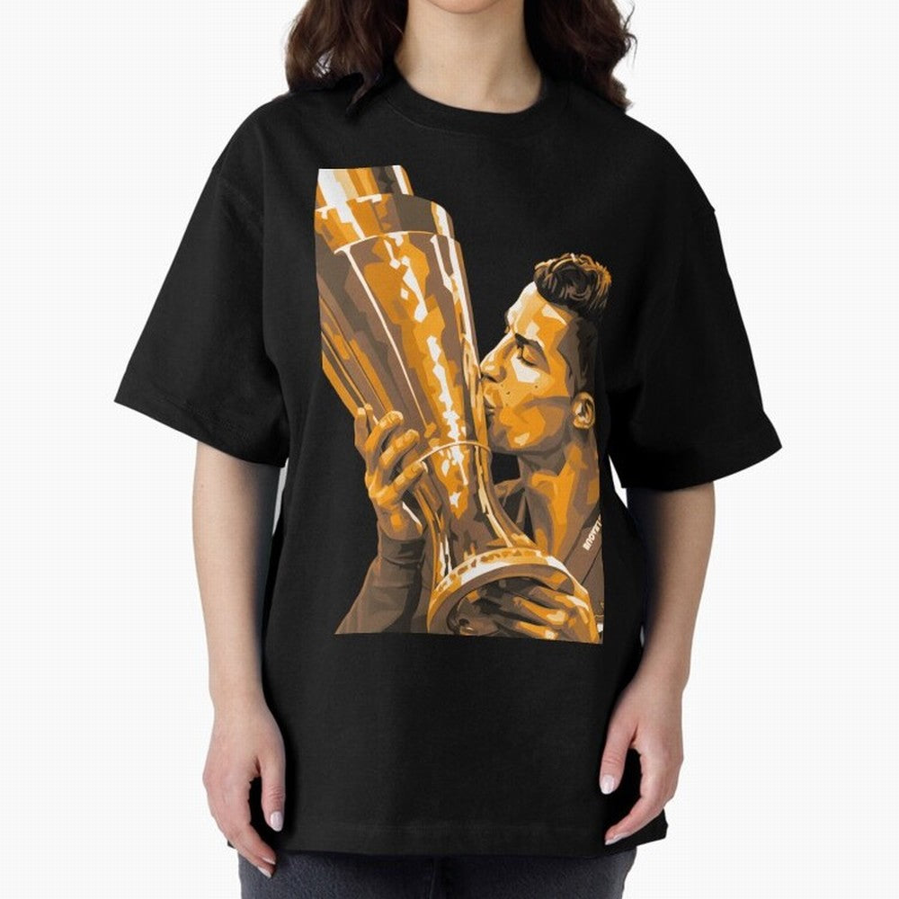 Ronaldo Oversized T-Shirt Relive the FIFA World Cup 2026 Group Stage Journey through Cristiano Ronaldo, Haaland and CR7 Highlights, France and Portugal Pride, Football Festival Excitement, Trophy Ambitions, Country Rivalries and Star Player Buzz;
