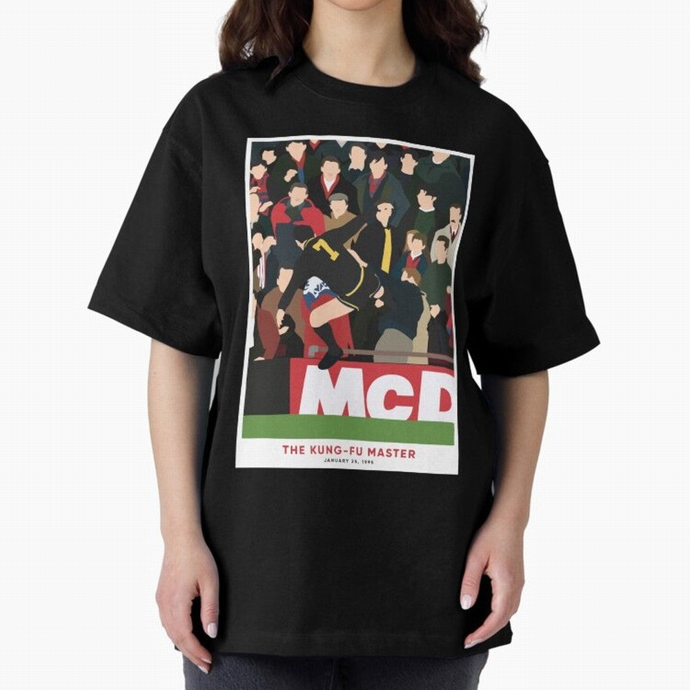 Eric Cantona The Kung-Fu Master Oversized T-Shirt Celebrate the Road through FIFA World Cup 2026 Group Stage Spirit, Highlighting England, Mbappe and Neymar, Football Festival Excitement, Trophy Ambitions, Country Rivalries and Star Player Buzz;