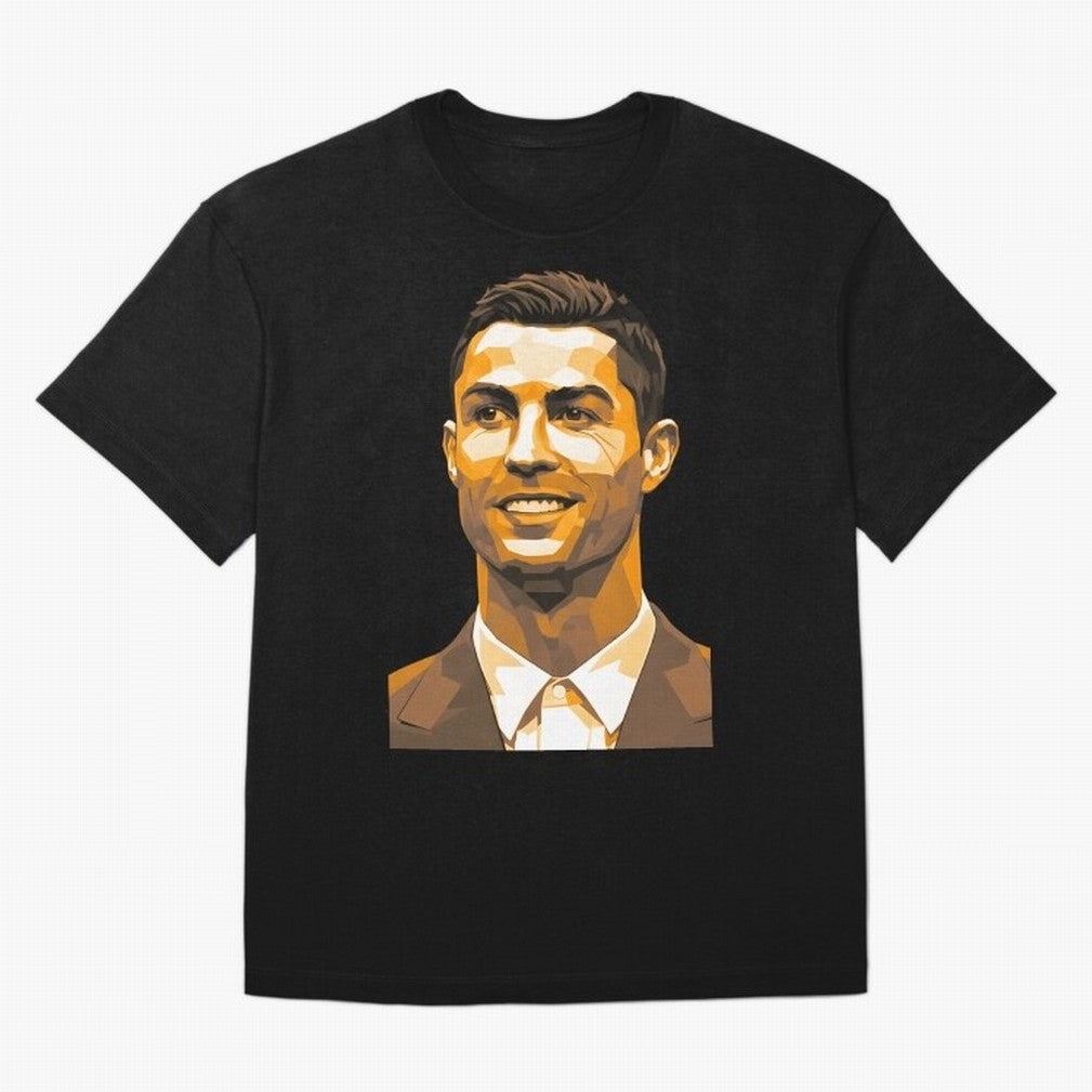 Ronaldo Oversized T-Shirt Relive the Noise and Pride of the FIFA World Cup 2026 Journey through Haaland and Mbappe Highlights, Portugal Pride, Vintage Soccer Flavor, Modern Football Stars, National Flags and Final Night Emotion; Great for