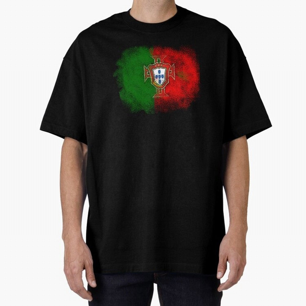 Portugal Oversized T-Shirt Carry the Colors and Pride of FIFA World Cup 2026 USA Canada Mexico for Fans of CR7 and England, France and Netherlands, Bringing Match Day Excitement, Supporter Culture, Golden Goals and Global Football Passion; Great