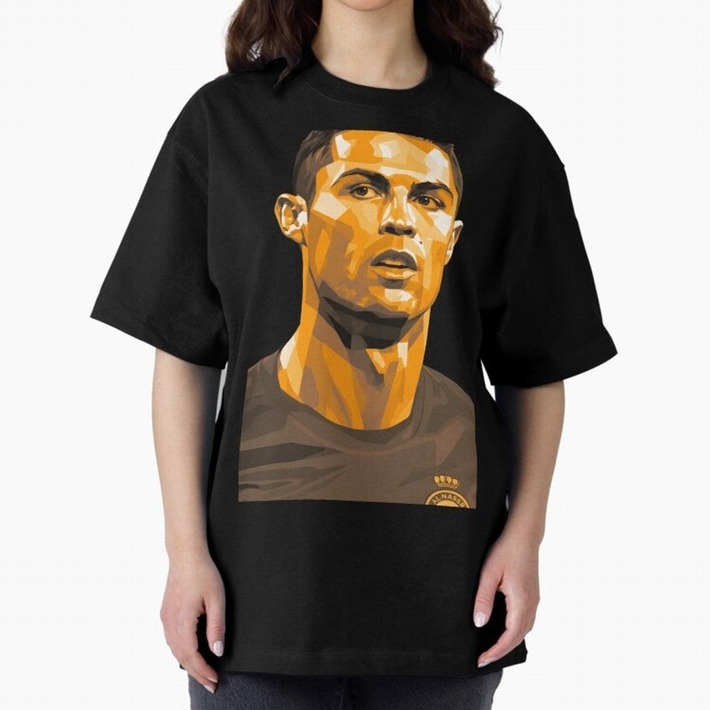 Ronaldo Oversized T-Shirt Experience the FIFA World Cup 2026 Journey through Messi and Cristiano Ronaldo Highlights, England and Germany Pride, Sports Nostalgia, International Competition, Famous Players and Unforgettable Victories; Great for Watch
