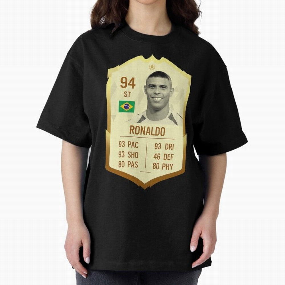 Ronaldo Ultimate Card Oversized T-Shirt Join the Countdown to Match Day Hype around FIFA World Cup 2026 Group Stage, CR7 and Messi, England and Germany, Soccer Culture, Superstar Moments, National Team Dreams and Competitive Fire; Ideal for