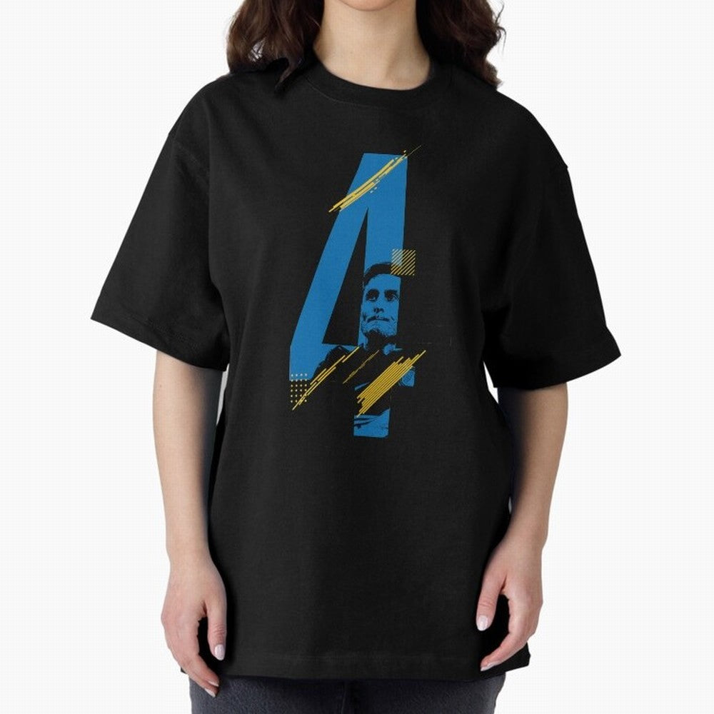 Javier Zanetti - El Tractor Oversized T-Shirt Honor Champions and Dreams in FIFA World Cup 2026 USA Canada Mexico Connected to Messi and Cristiano Ronaldo, Argentina and Brazil Energy, Championship Spirit, Famous Goals, Roaring Crowds and