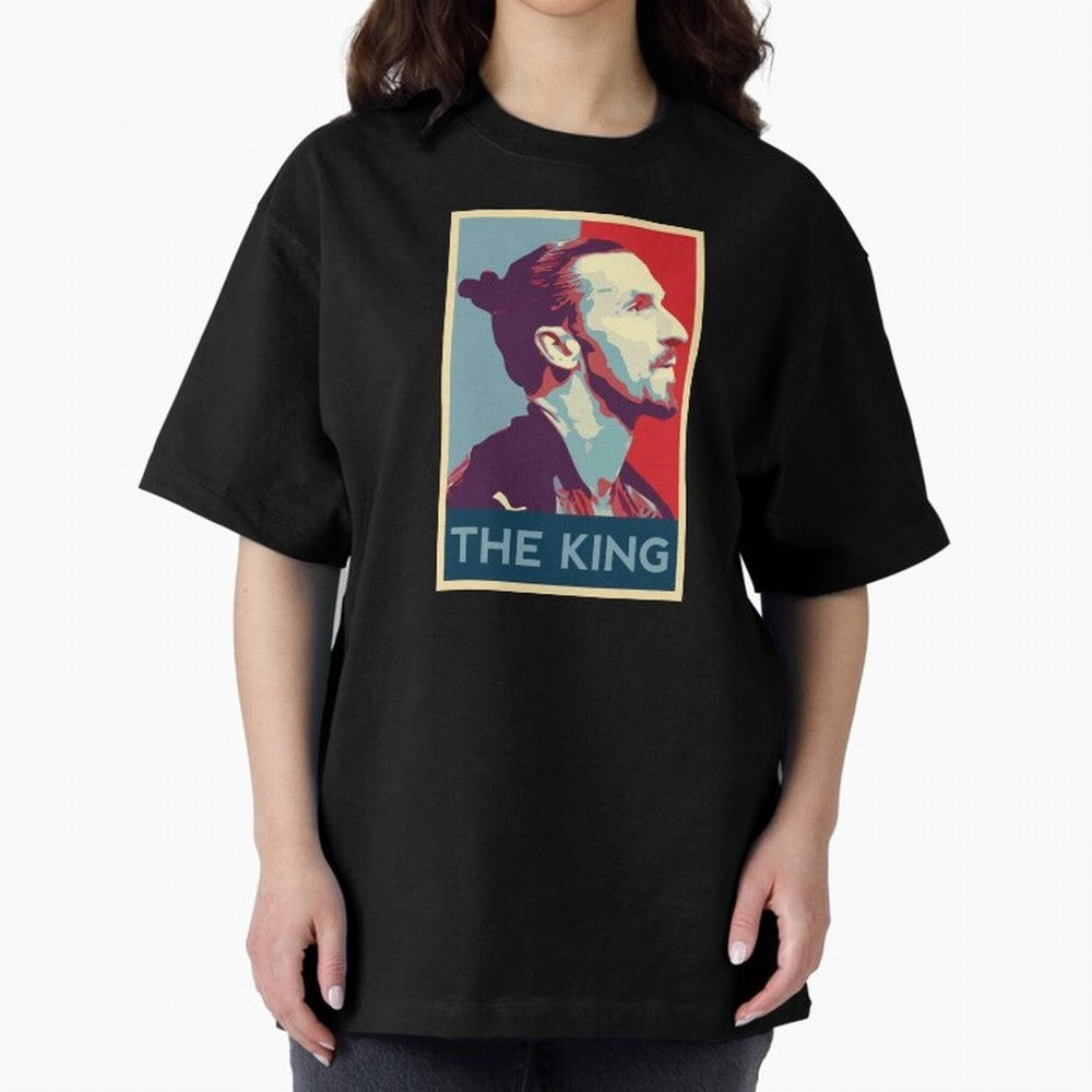 Ibrahimovic Hope Poster Oversized T-Shirt Honor the Football Icons of FIFA World Cup 2026 USA Canada Mexico Spirit, Featuring Spain, Haaland and Mbappe, Match Day Excitement, Supporter Culture, Golden Goals and Global Football Passion; Great for