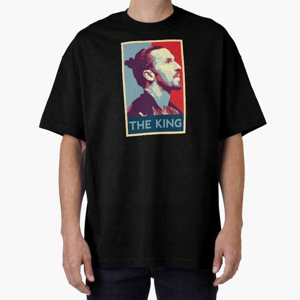 Ibrahimovic Hope Poster Oversized T-Shirt Honor the Football Icons of FIFA World Cup 2026 USA Canada Mexico Spirit, Featuring Spain, Haaland and Mbappe, Match Day Excitement, Supporter Culture, Golden Goals and Global Football Passion; Great for