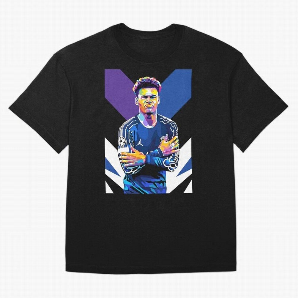 Desire Doue in WPAP Style Oversized T-Shirt Show Match Day Excitement for the FIFA World Cup 2026 Journey through Haaland Highlights, Germany Pride, Football Passion, Legendary Performances, Festival Vibes and Supporter Community; Built for